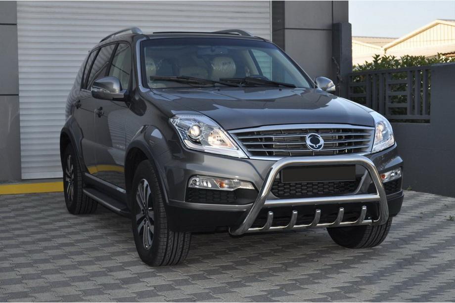 SsangYong Rexton I 2001-2017 гг. Кенгурятник WT003 (нержавейка) Фото 4