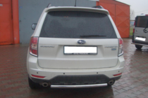 Subaru Forester 2008-2013 гг. Задняя дуга AK002 (нержавейка) фото 1