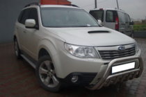 Subaru Forester 2008-2013 гг. Передний Защитный Дуга WT002 (Нержавейка) фото 3