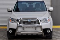 Subaru Forester 2008-2013 гг. Кенгурятник WT018 (нержавейка) фото 4