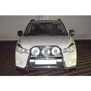 Кенгурятник WT018 (нержавейка) Subaru XV 2011-2017 гг. фото 3