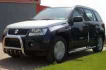 Suzuki Grand Vitara 2005-2017 гг. Кенгурятник QT006 (нерж. сталь) фото 1