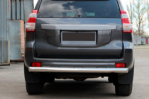 Toyota Land Cruiser Prado 150 2009-2023 гг. Задняя дуга AK002 (нержавейка) фото 1