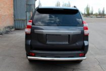 Toyota Land Cruiser Prado 150 2009-2023 гг. Задняя дуга AK002 (нержавейка) фото 3