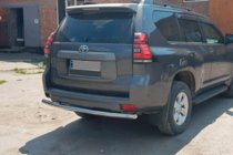 Toyota Land Cruiser Prado 150 2009-2023 гг. Задняя дуга AK002 (нержавейка) фото 4