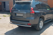 Toyota Land Cruiser Prado 150 2009-2023 гг. Задняя дуга AK002 (нержавейка) фото 4