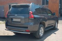 Toyota Land Cruiser Prado 150 2009-2023 гг. Задняя дуга AK002 (нержавейка) фото 5