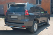 Toyota Land Cruiser Prado 150 2009-2023 гг. Задняя дуга AK002 (нержавейка) фото 5