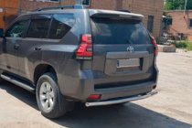 Toyota Land Cruiser Prado 150 2009-2023 гг. Задняя дуга AK002 (нержавейка) фото 7