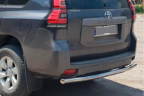 Toyota Land Cruiser Prado 150 2009-2023 гг. Задняя дуга AK002 (нержавейка) фото 8