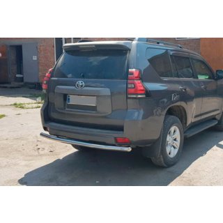 Задняя дуга AK002 (нержавейка) Toyota Land Cruiser Prado 150 2009-2023 гг. фото 4