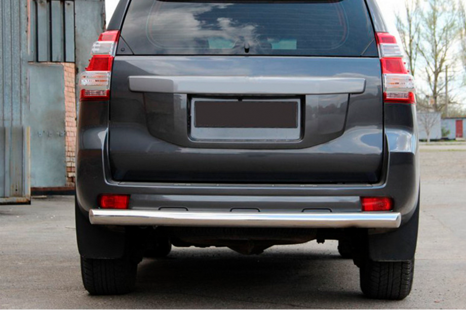 Toyota Land Cruiser Prado 150 2009-2023 гг. Задняя дуга AK002 (нержавейка) Image