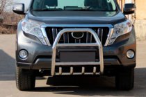 Toyota Land Cruiser Prado 150 2009-2023 гг. Кенгурятник QT007 (нержавейка) фото 1