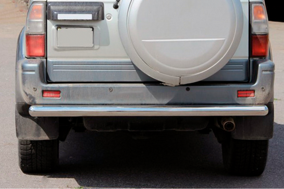 Toyota Land Cruiser 90 Prado 1996-2002 гг. Задняя дуга AK002 (нержавейка) Image