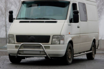 Volkswagen LT 1995-2006 гг. Передняя защита WT022 Нержавейка фото 1