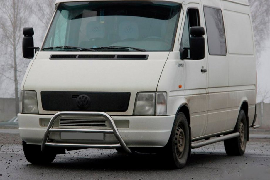 Volkswagen LT 1995-2006 гг. Передняя защита WT022 Нержавейка Image