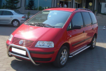 Volkswagen Sharan 1995-2010 гг. Кенгурятник WT005 (Нержавейка) фото 3