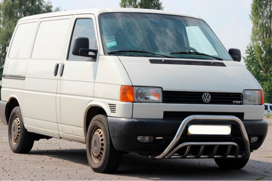 Volkswagen T4 Transporter 1990-2003 гг. Кенгурятник WT002 60мм (нержавейка) Image