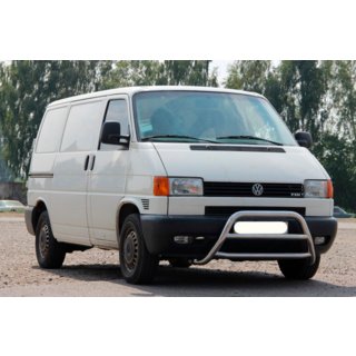 Передняя защита WT022 Нержавейка Volkswagen T4 Caravelle/Multivan 1990–2003 гг. фото 1