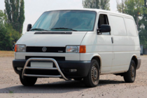 Volkswagen T4 Transporter 1990-2003 гг. Передняя защита WT022 Нержавейка фото 3