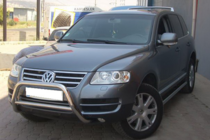 Volkswagen Touareg 2002-2010 гг. Кенгурятник WT005 Colt (нержавейка) фото 6
