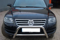 Volkswagen Touareg 2002-2010 гг. Кенгурятник WT005 Colt (нержавейка) фото 4