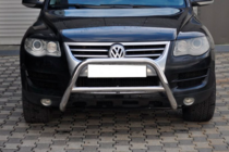 Volkswagen Touareg 2002-2010 гг. Кенгурятник WT005 Colt (нержавейка) фото 1