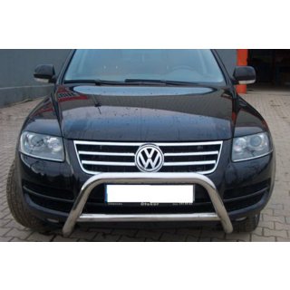 Кенгурятник WT005 Colt (нержавейка) Volkswagen Touareg 2002–2010 гг. фото 4