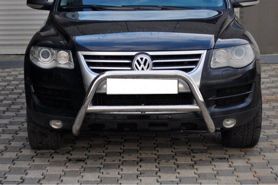 Volkswagen Touareg 2002-2010 гг. Кенгурятник WT005 Colt (нержавейка) Image