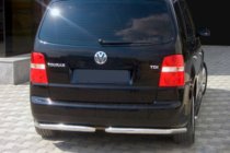 Volkswagen Touran 2003-2010 гг. Задние уголки AK003 (2 шт., нержавейка) фото 1