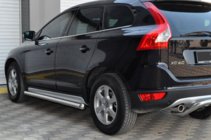 Volvo XC60 2009-2017 гг. Боковые трубы BB004 (2 шт, нержавейка) фото 2