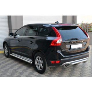 Боковые трубы BB004 (2 шт, нержавейка) Volvo XC60 2009-2017 гг. фото 3