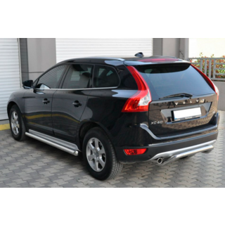 Боковые трубы BB004 (2 шт, нержавейка) фото 3