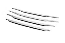 Накладки на решетку радиатора OmsaLine (2014-2018, 4 шт, нержавейка) фото 4