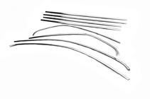 Volkswagen Jetta 2006-2011 гг. Полный комплект окантовки стекол нержавейка фото 5