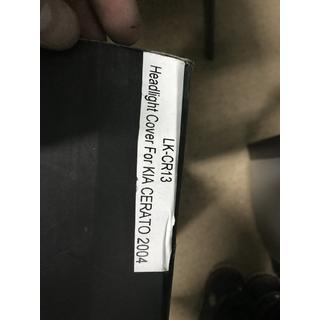 Накладки на фары (2 шт., Пластик) Kia Cerato 1 2004-2009 гг. фото 2