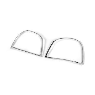 Хромированные накладки на задние фонари (2 шт., пластик) Volkswagen Golf 3 1991-2001 гг. фото 2