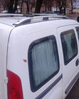 Renault Kangoo 1998-2008 гг. Рейлинги Skyport (серый матовый) фото 1