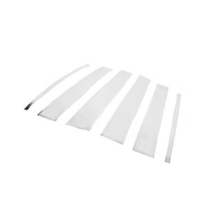 Накладки на дверные стойки из нержавеющей стали (10 шт) Volkswagen Touran 2003-2010 гг. фото 2