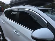 Hyundai Tucson TL 2016-2021 гг. Ветровики с хромированной вставкой (6 шт, Niken) фото 5