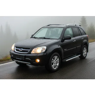 Боковые Подножки Maya V1 (2 шт., Алюминий) Chery Tiggo 3 2005- гг. фото 1