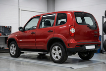 Chevrolet Niva 1998-2020 гг. Боковые Подножки Maya V1 (2 шт., Алюминий) фото 1