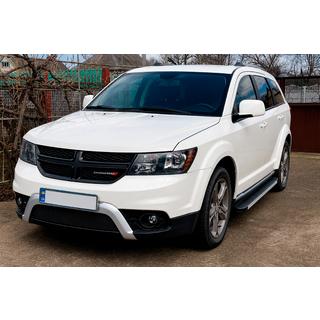 Боковые Подножки Maya V1 (2 шт., Алюминий) Dodge Journey 2008-2020 гг. фото 2