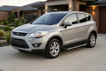 Ford Kuga 2008-2013 гг. Боковые Подножки Maya V1 (2 шт., Алюминий) фото 1