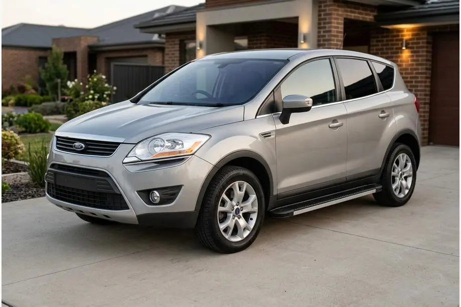 Ford Kuga 2008-2013 гг. Боковые Подножки Maya V1 (2 шт., Алюминий) Image