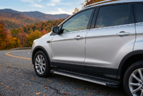 Ford Kuga/Escape 2013-2019 гг. Боковые Подножки Maya V1 (2 шт., Алюминий) фото 1