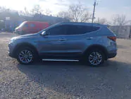 Hyundai Santa Fe 3 2012-2018 гг. Боковые Подножки Maya V1 (2 шт., Алюминий) фото 3