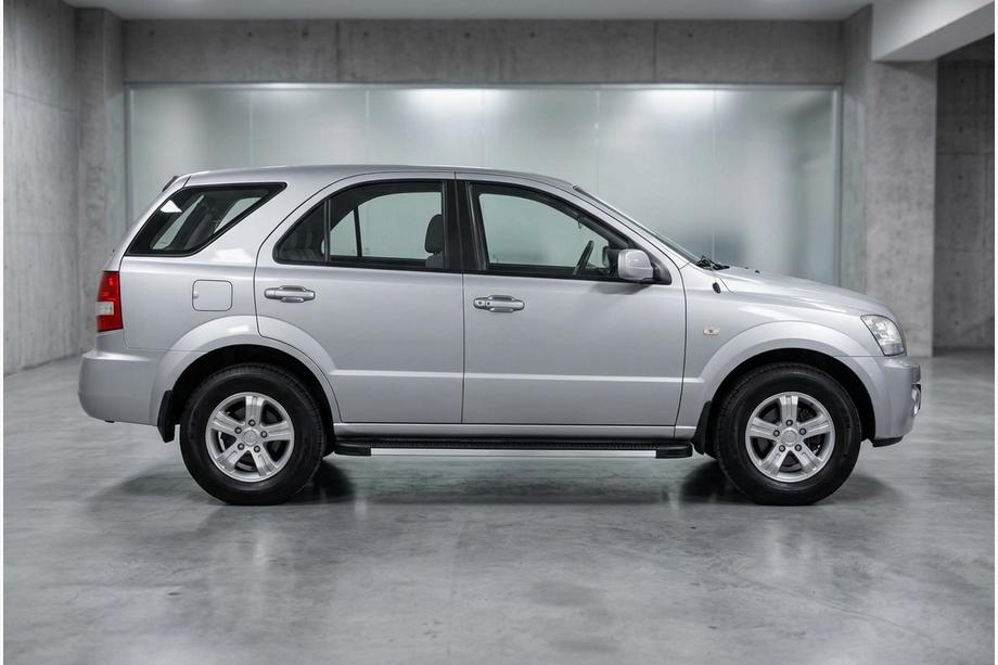 Kia Sorento I BL 2002-2009 гг. Боковые Подножки Maya V1 (2 шт., Алюминий) Image