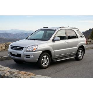 Боковые Подножки Maya V1 (2 шт., Алюминий) Kia Sportage 2004-2010 гг. фото 1