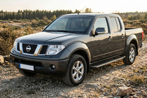 Nissan Navara 2006-2015 гг. Боковые Подножки Maya V1 (2 шт., Алюминий) фото 1